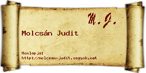 Molcsán Judit névjegykártya