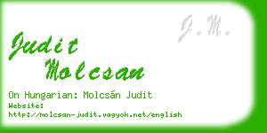 judit molcsan business card