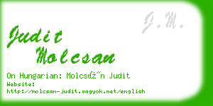 judit molcsan business card